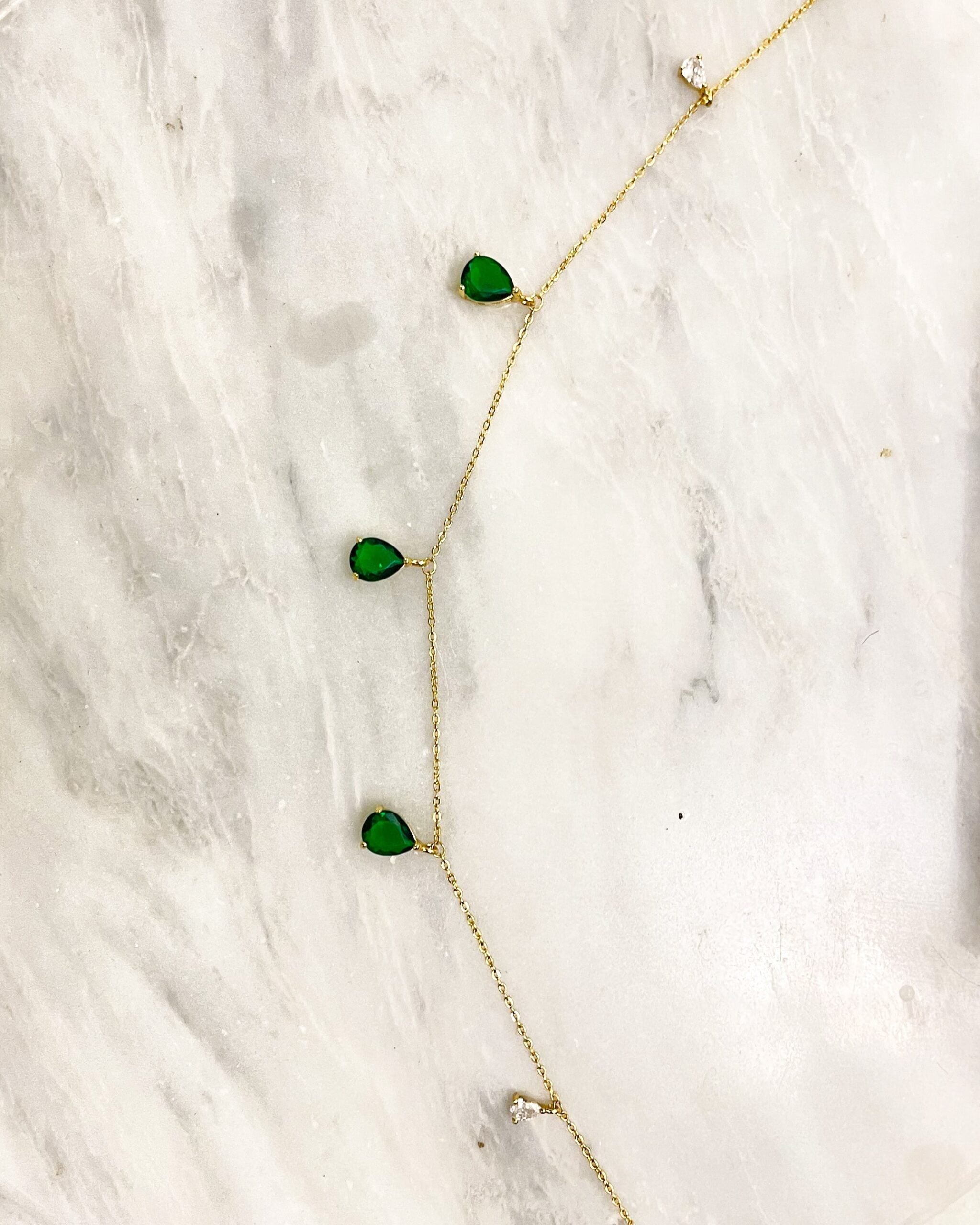Emerald Drop Necklace